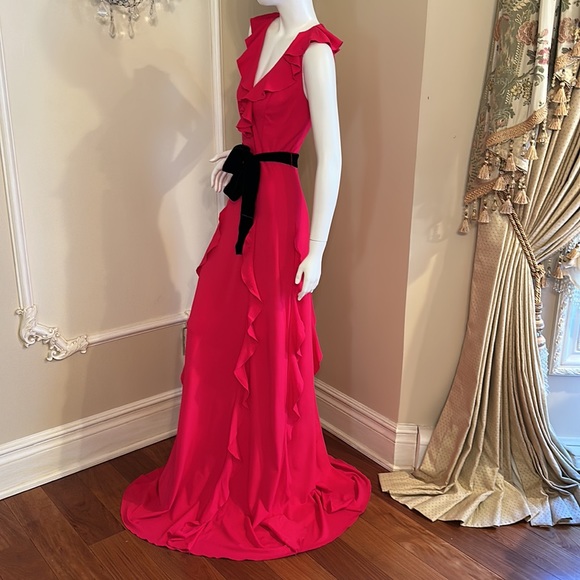 GUCCI PINK  RUFFLE DRESS SIZE M - Picture 12 of 15